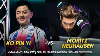 HIGHLIGHTS | Ko Pin Yi vs Moritz Neuhausen | Bán kết | GIẢI BILLIARDS RASSON LUSHAN OPEN 2024 - PHẦN 1