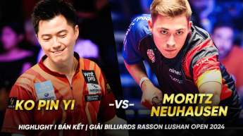 HIGHLIGHTS | Ko Pin Yi vs Moritz Neuhausen | Bán kết | GIẢI BILLIARDS RASSON LUSHAN OPEN 2024 - PHẦN 2
