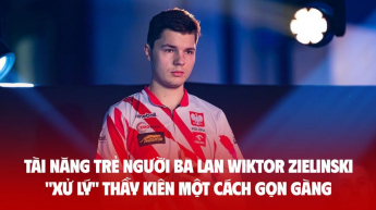 Tài năng trẻ người Ba Lan Wiktor Zielinski "xử lý" thầy Kiên một cách gọn gàng